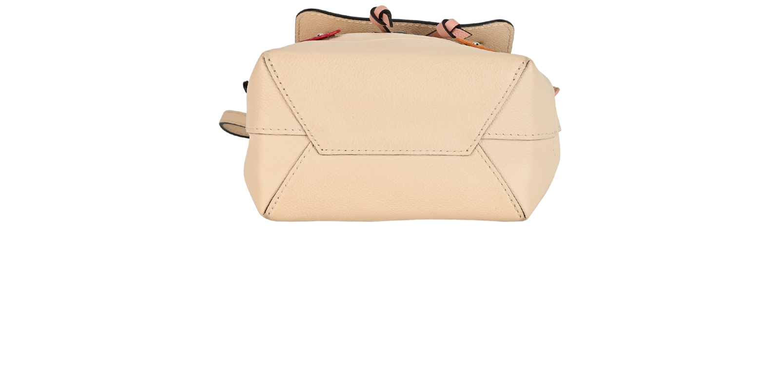 Mini Lockme Backpack, &pound;1,100, Handbags, Cream, Leather, Top view